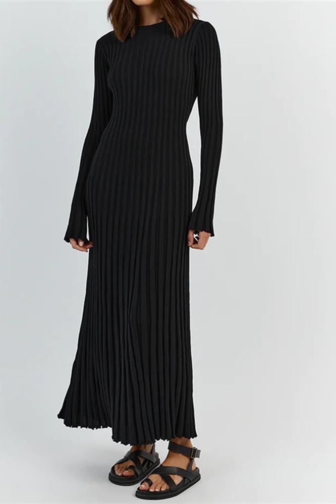 Vestito Maxi inMaglia con Balze su Fianchi Antonia