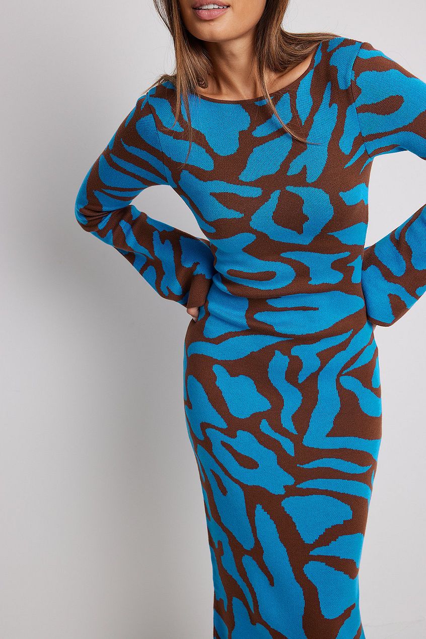 Vestito Midi in Jacquard Ava