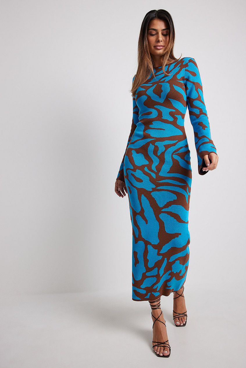 Vestito Midi in Jacquard Ava