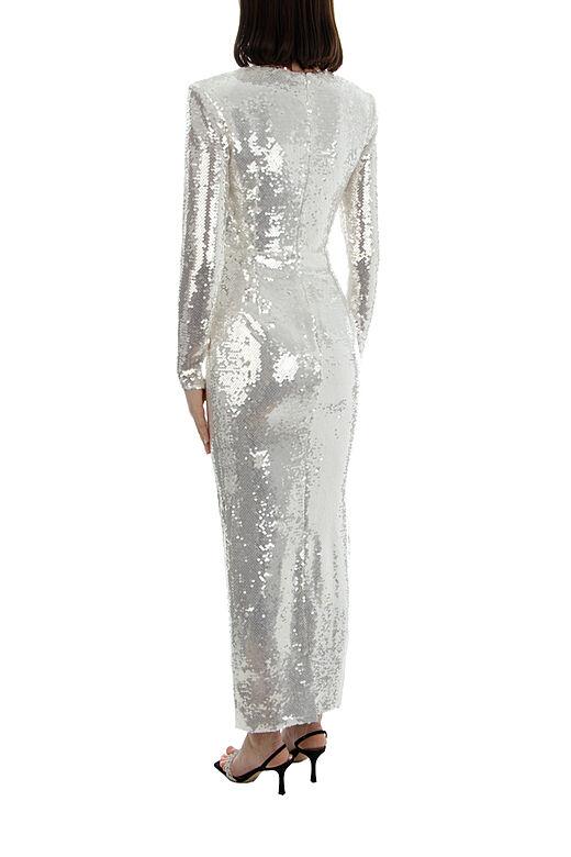 Vestito Midi di Paillettes e Fiori Cathy