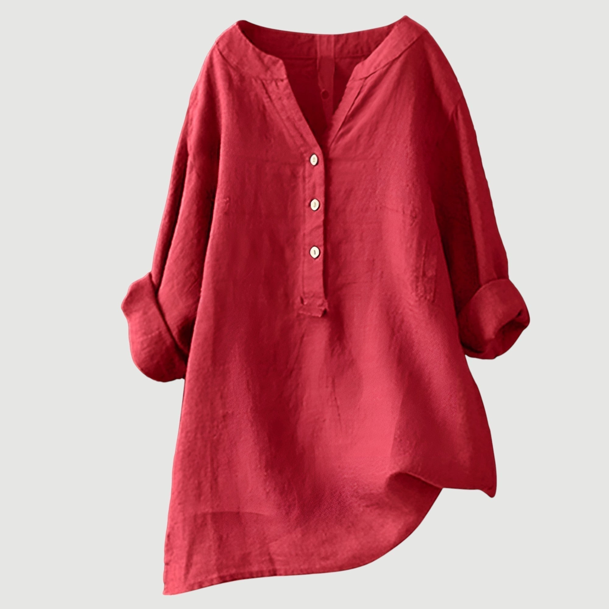 Camicia ampia e comoda con bottoni