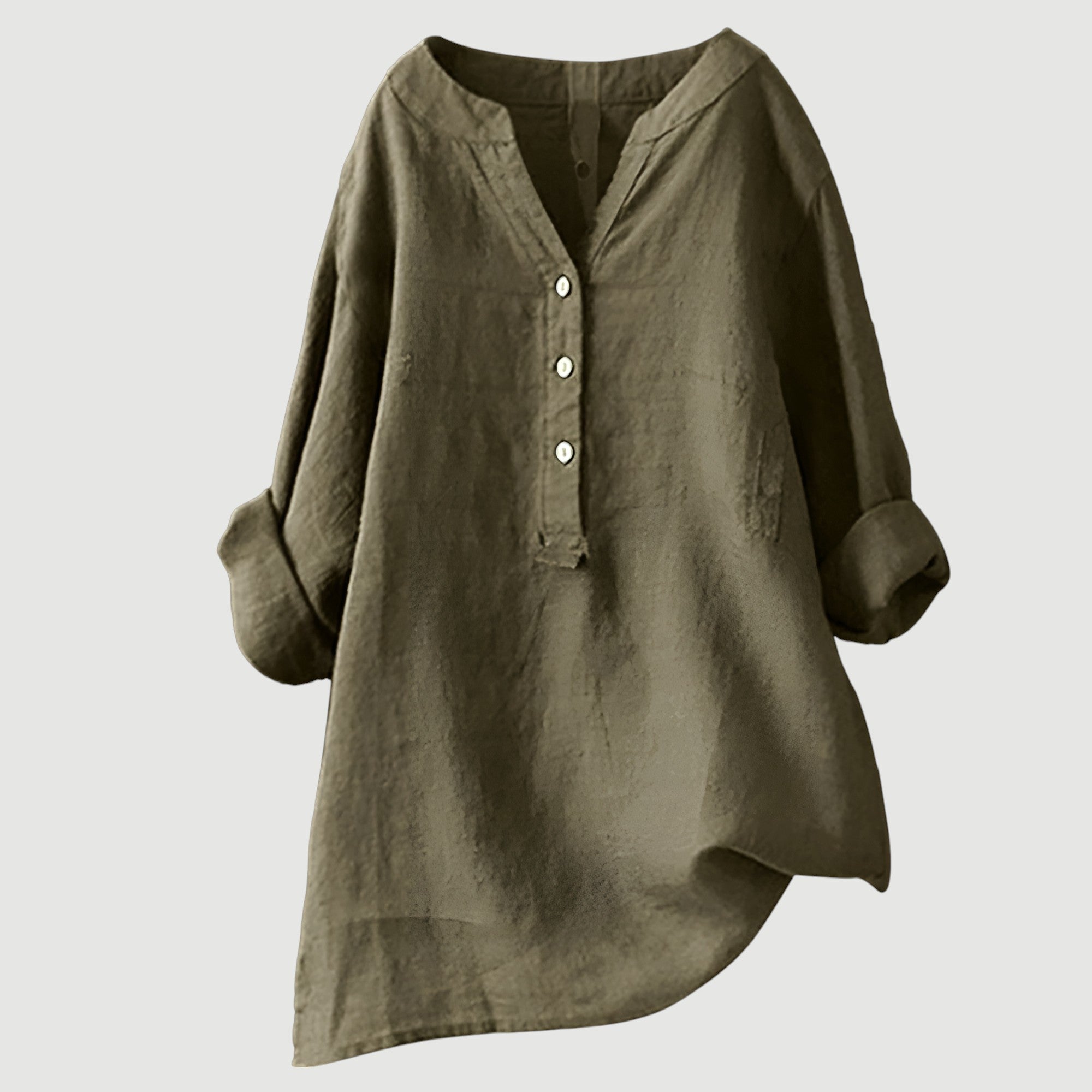 Camicia ampia e comoda con bottoni