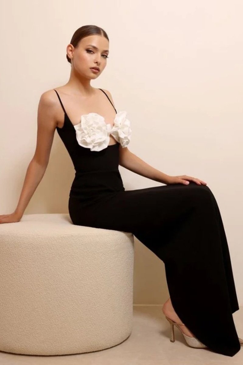 Vestito lungo avvolgente floreale Emily