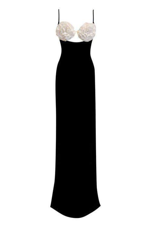 Vestito lungo avvolgente floreale Emily