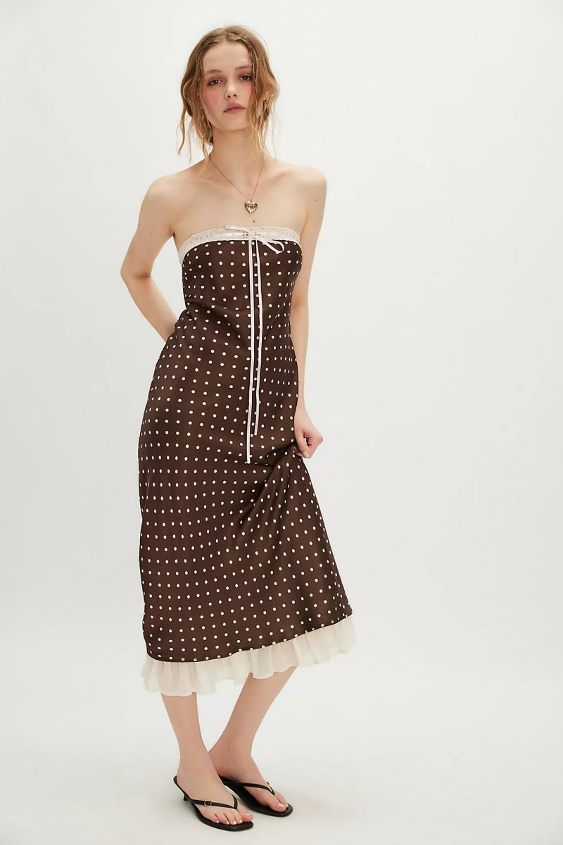 Vestito Midi Senza Spalline Daisy Mae