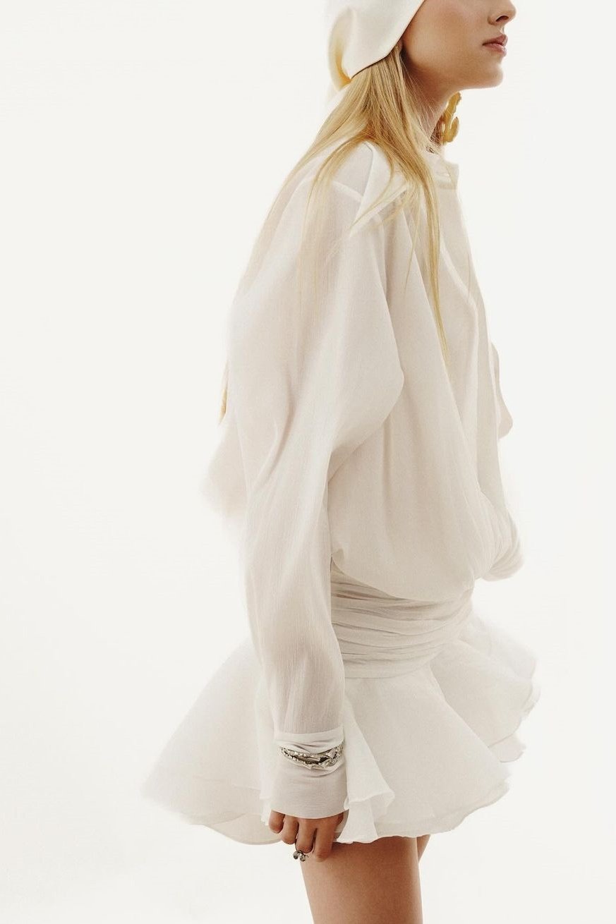 Felicia Minigonna in chiffon con camicia