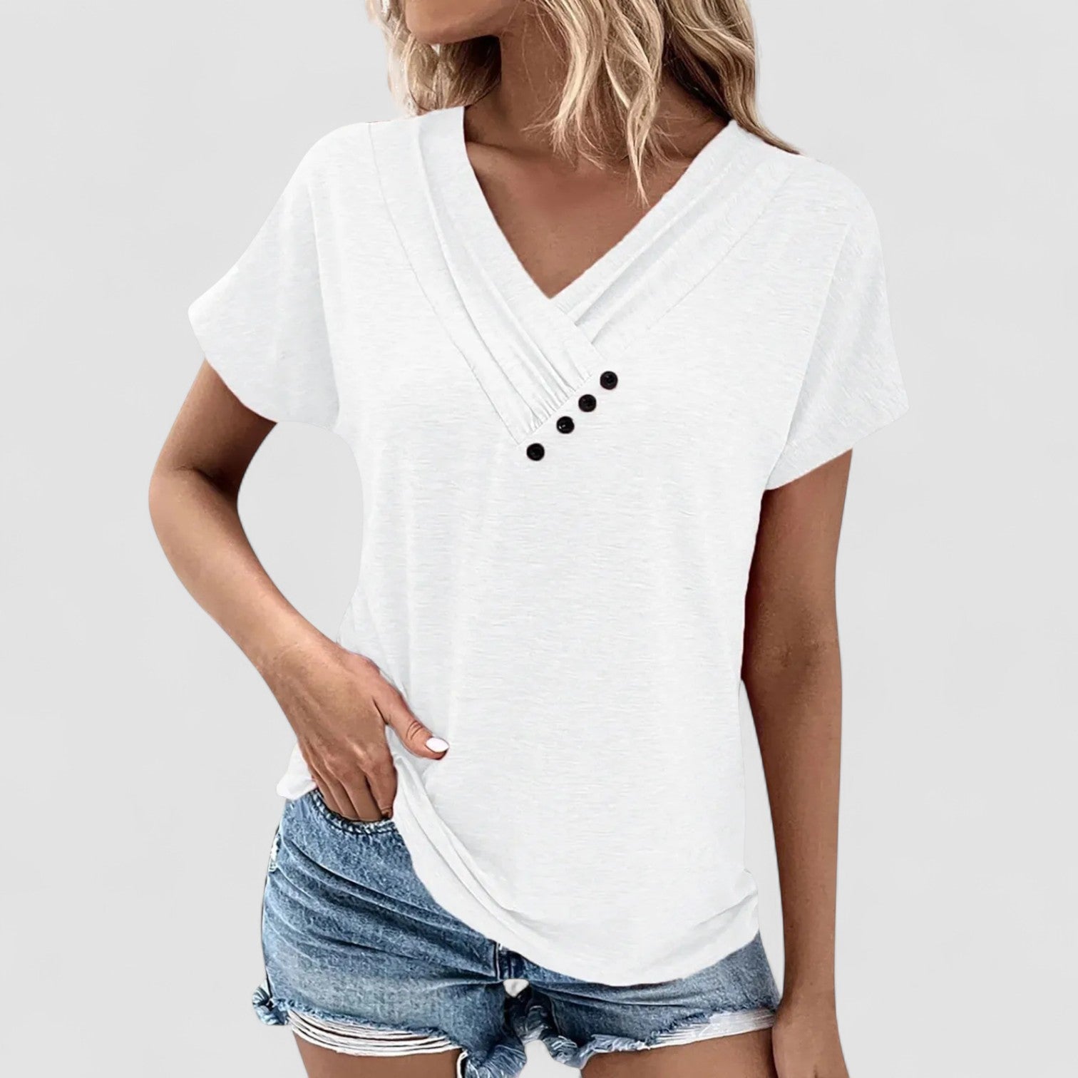 Linnéa – Blusa donna con bottoni