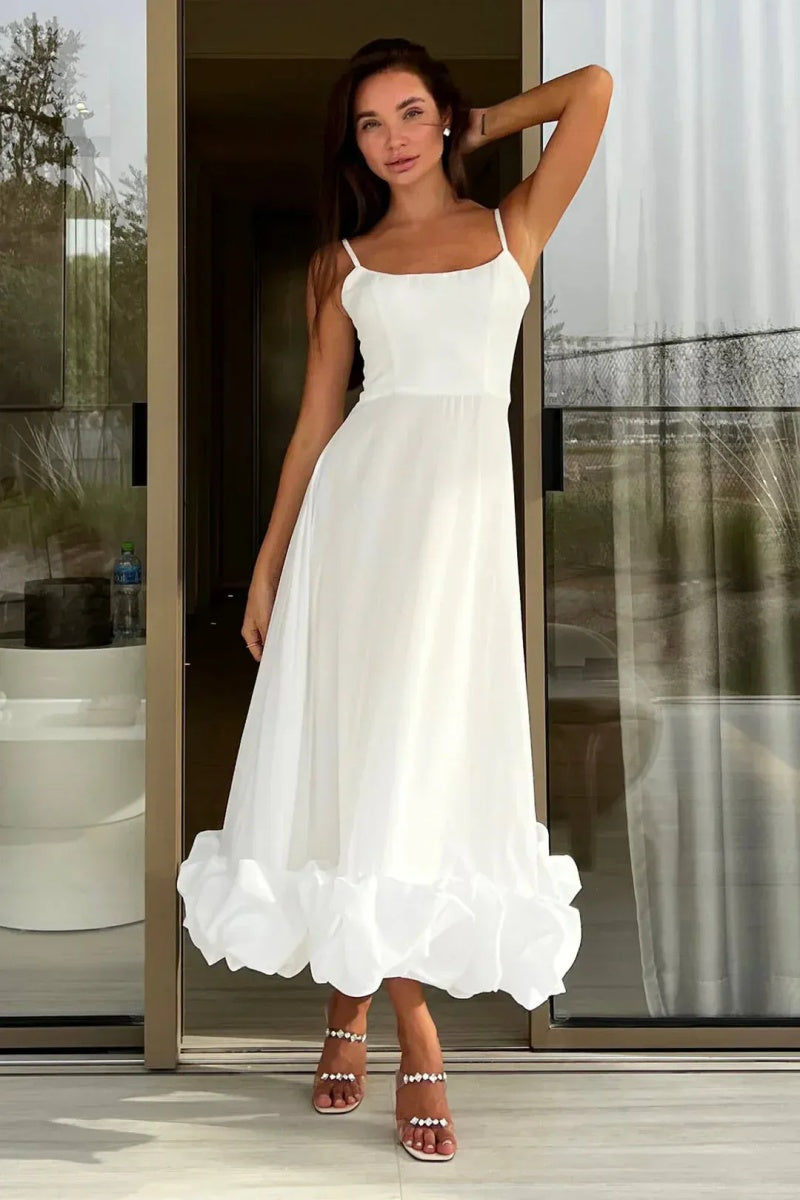 Vestito Midi con Asciutta Floreale Elegante