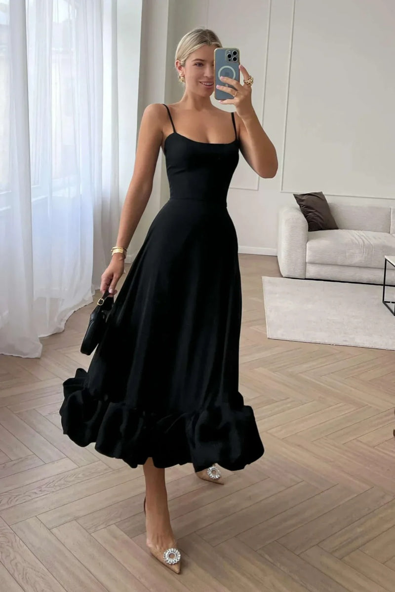 Vestito Midi con Asciutta Floreale Elegante