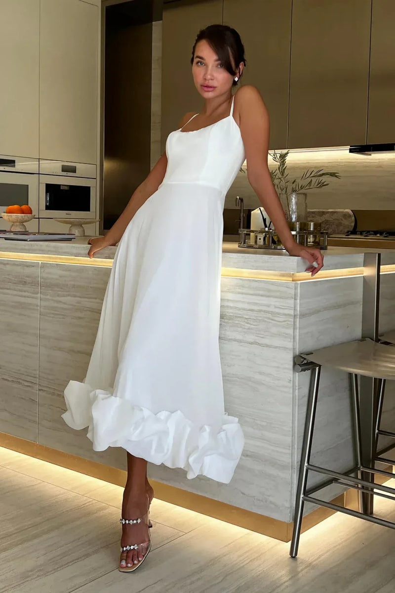 Vestito Midi con Asciutta Floreale Elegante