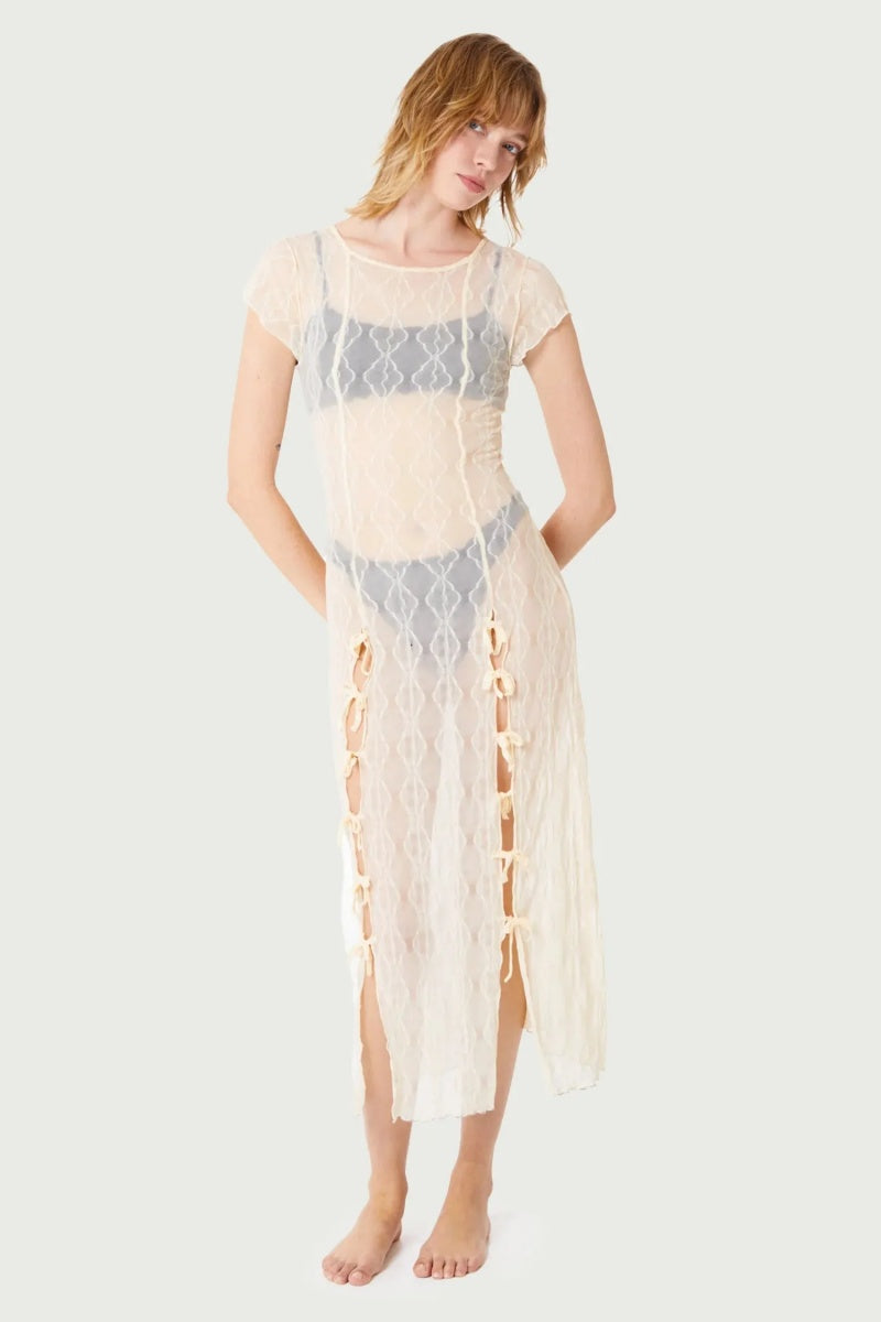 Vestito midi Fairycore Goth per donna