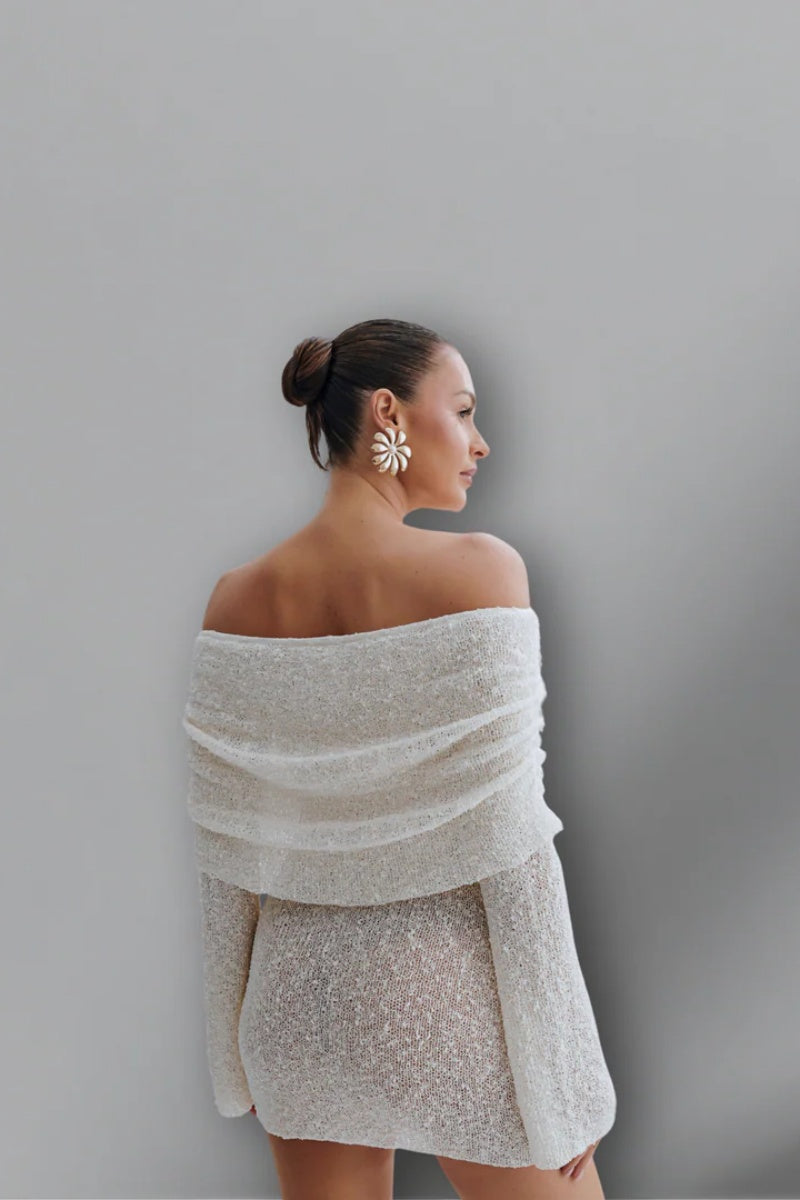Vestito Mini Elegante con Spalle Nudi