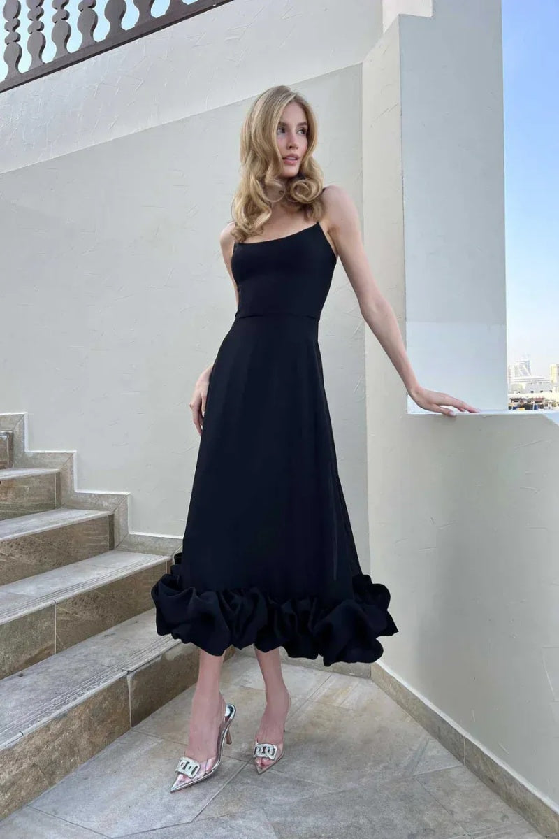 Vestito Midi con Asciutta Floreale Elegante
