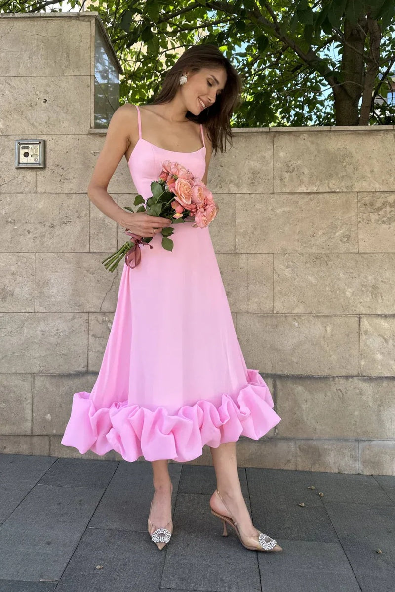 Vestito Midi con Asciutta Floreale Elegante