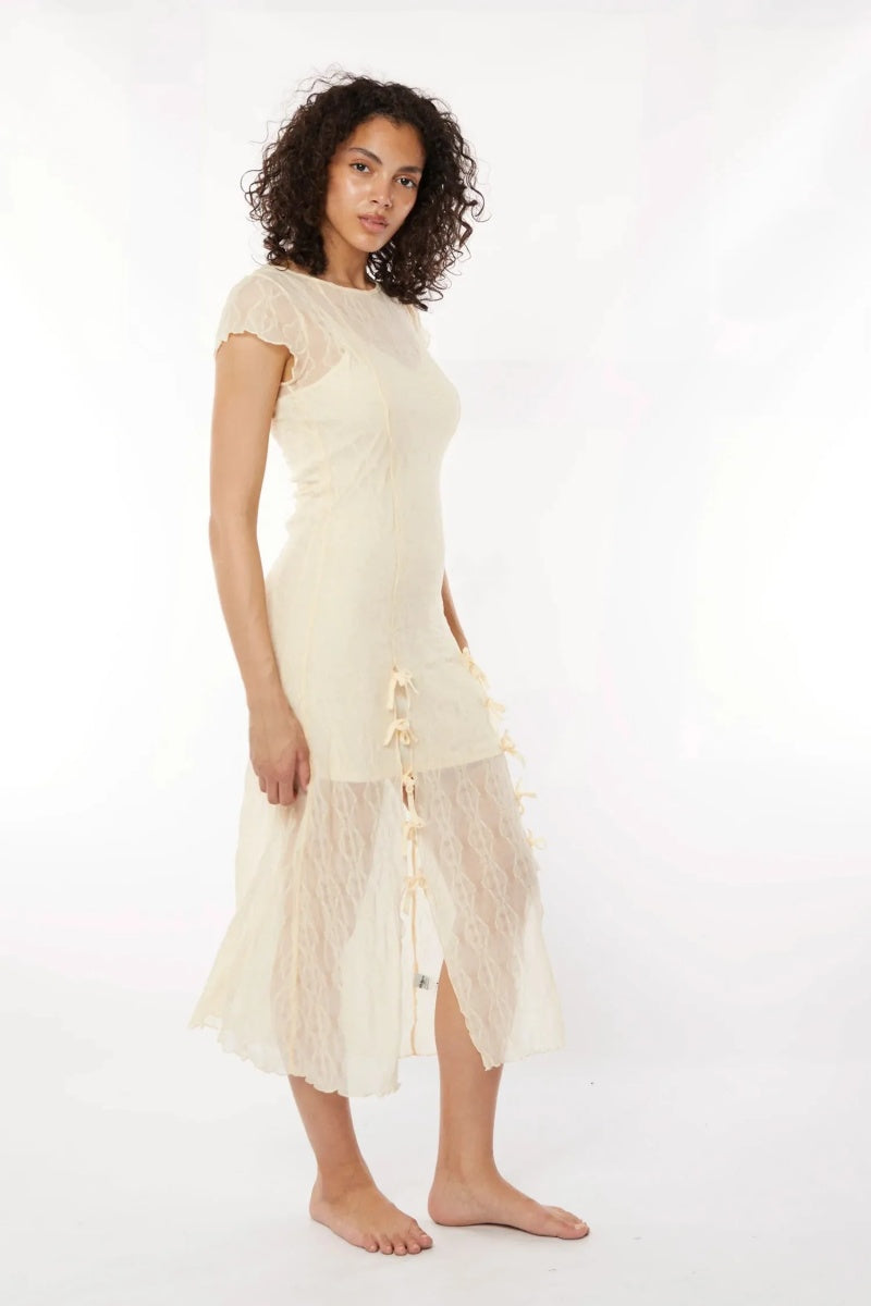 Vestito midi Fairycore Goth per donna