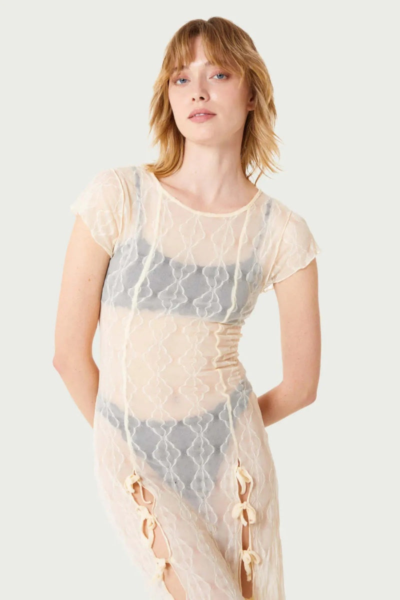 Vestito midi Fairycore Goth per donna