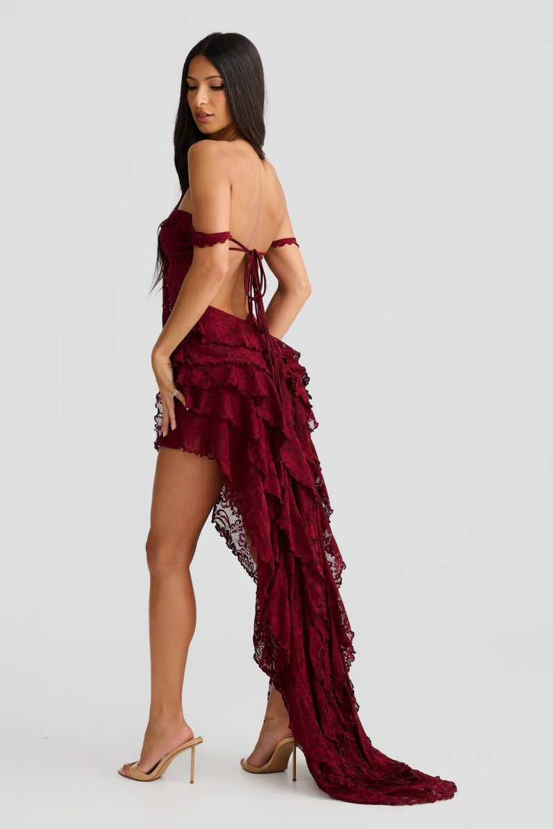 Vestito midi trasparente senza schiena con top a tubino per ragazze hot