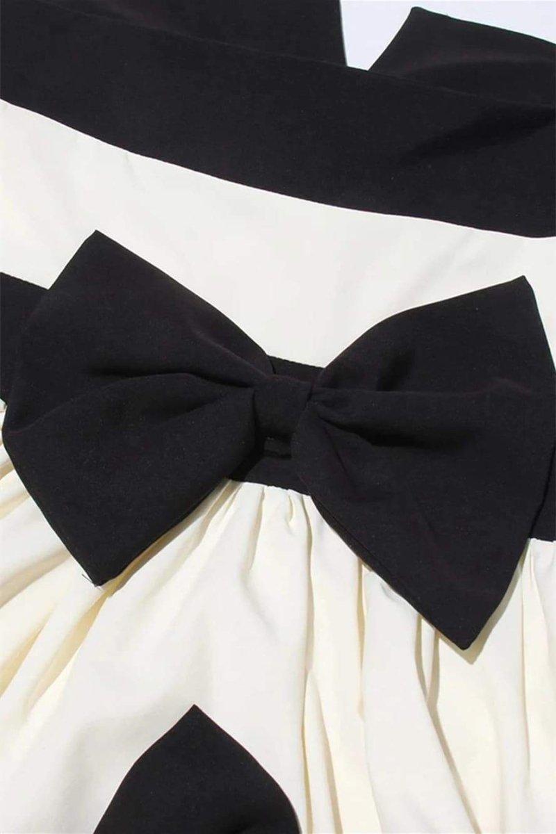 Vestito lungo con nodo e blocchi di colore Karen