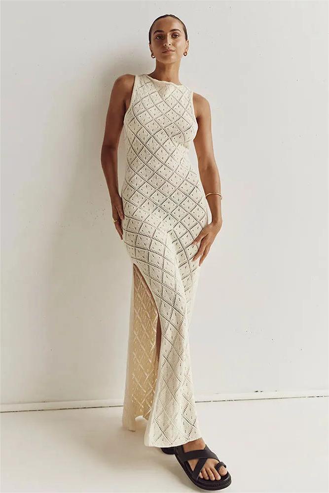 Vestito Maxi In Pizzo Lynn