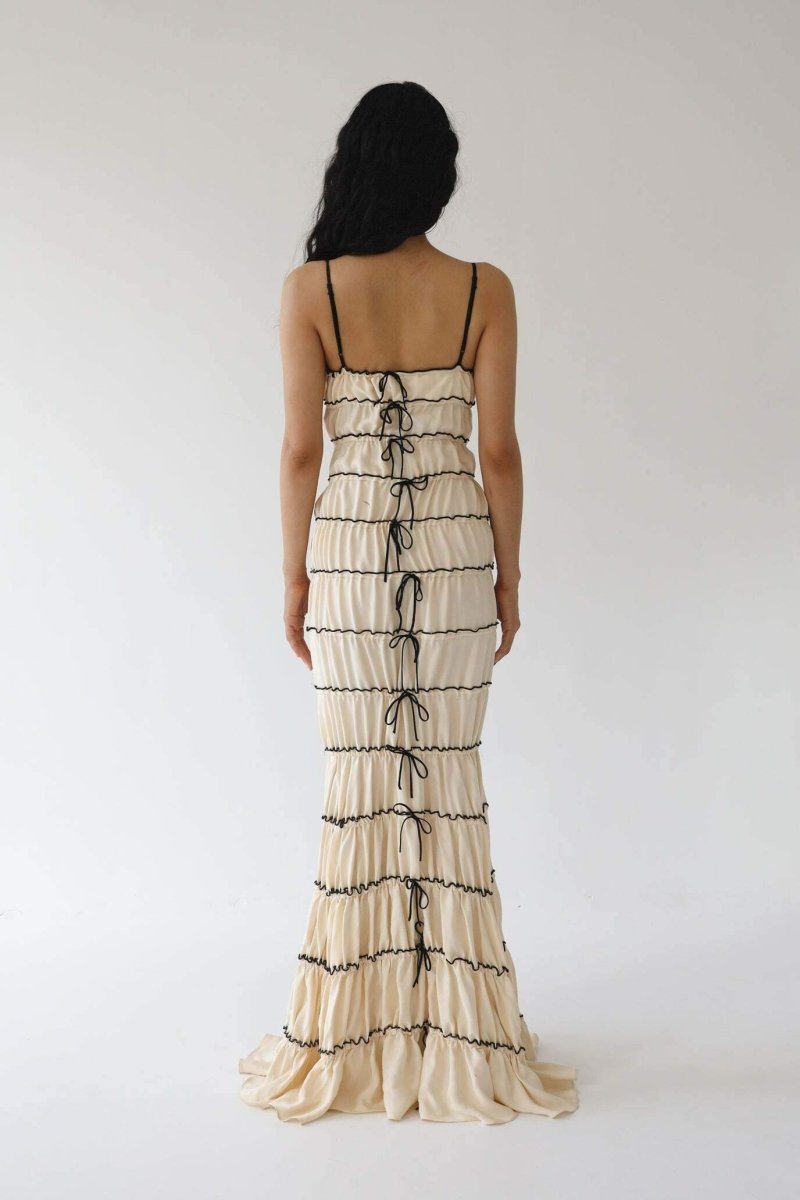 Vestito Maxi a Tunica con Ruffle Melissa