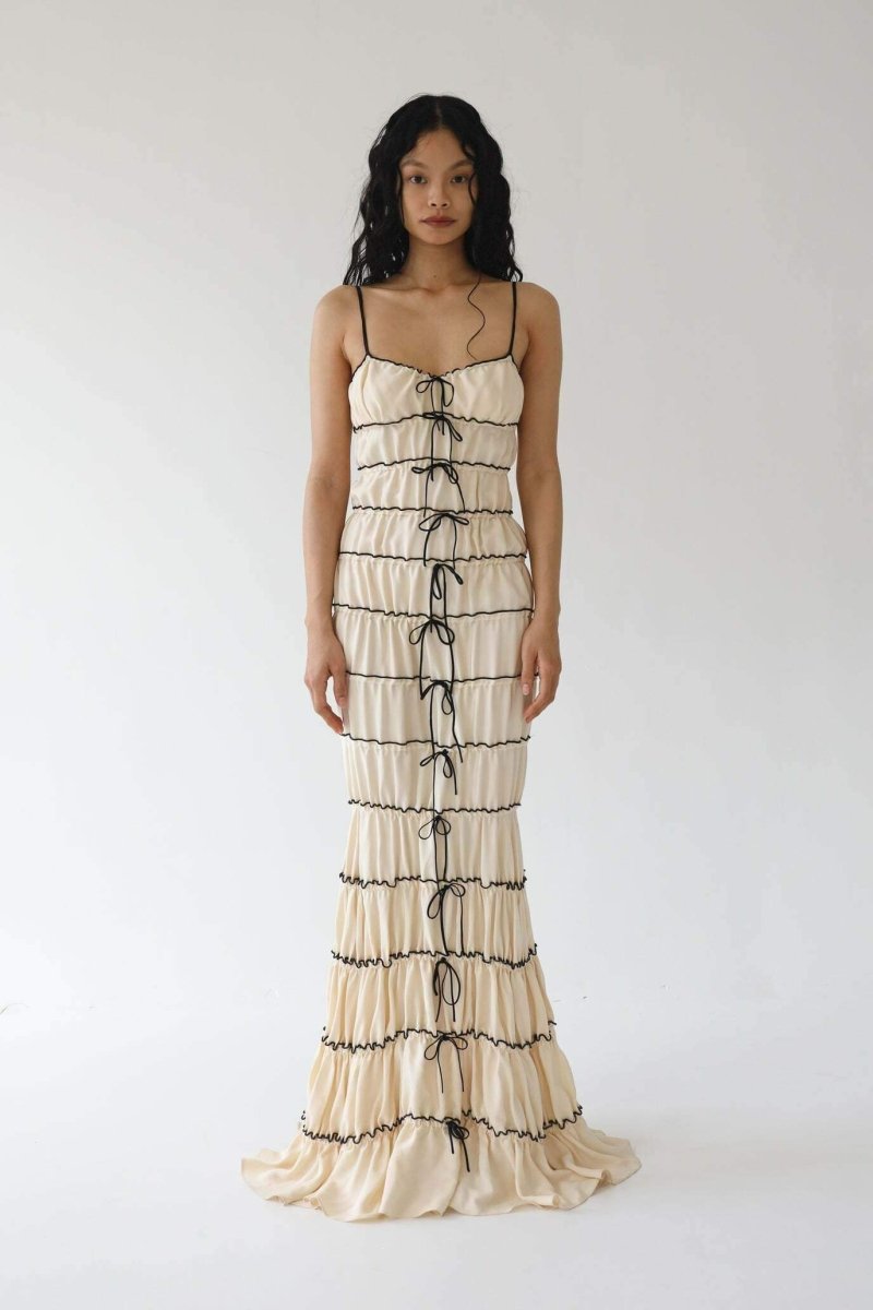 Vestito Maxi a Tunica con Ruffle Melissa