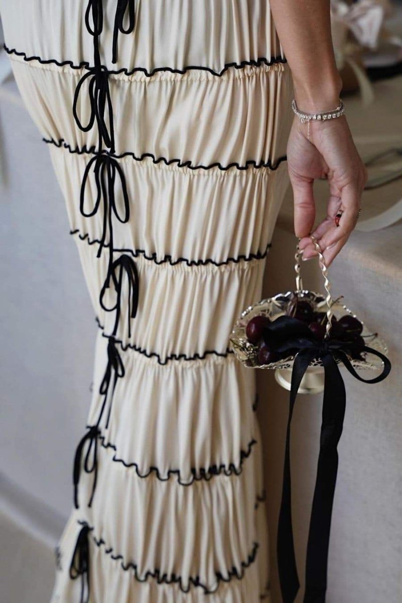 Vestito Maxi a Tunica con Ruffle Melissa