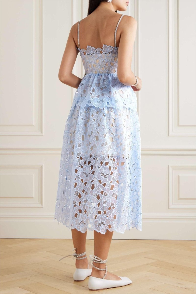 Vestito Midi Cami a strati in pizzo Ophelia