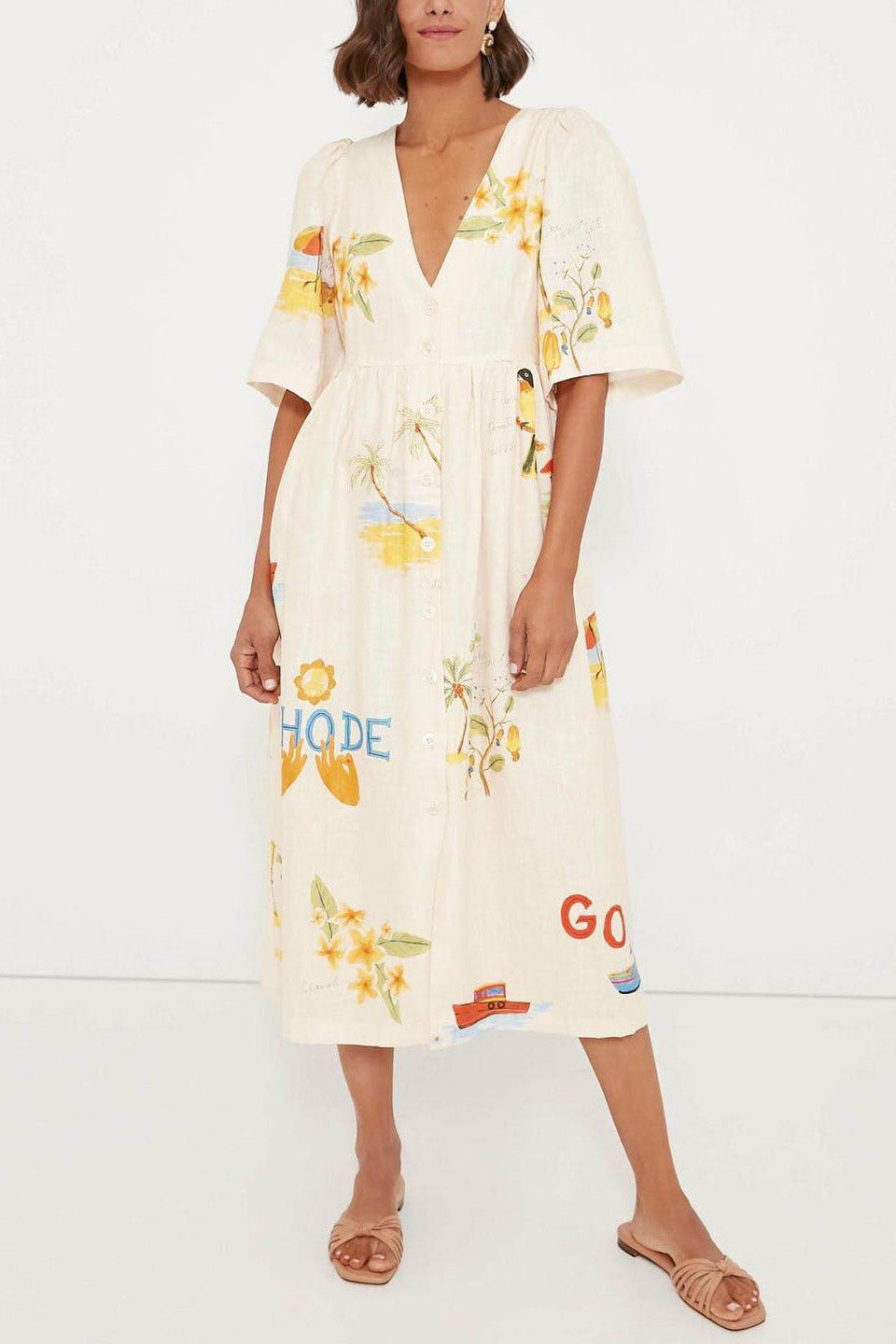 Vestito Midi Stampato