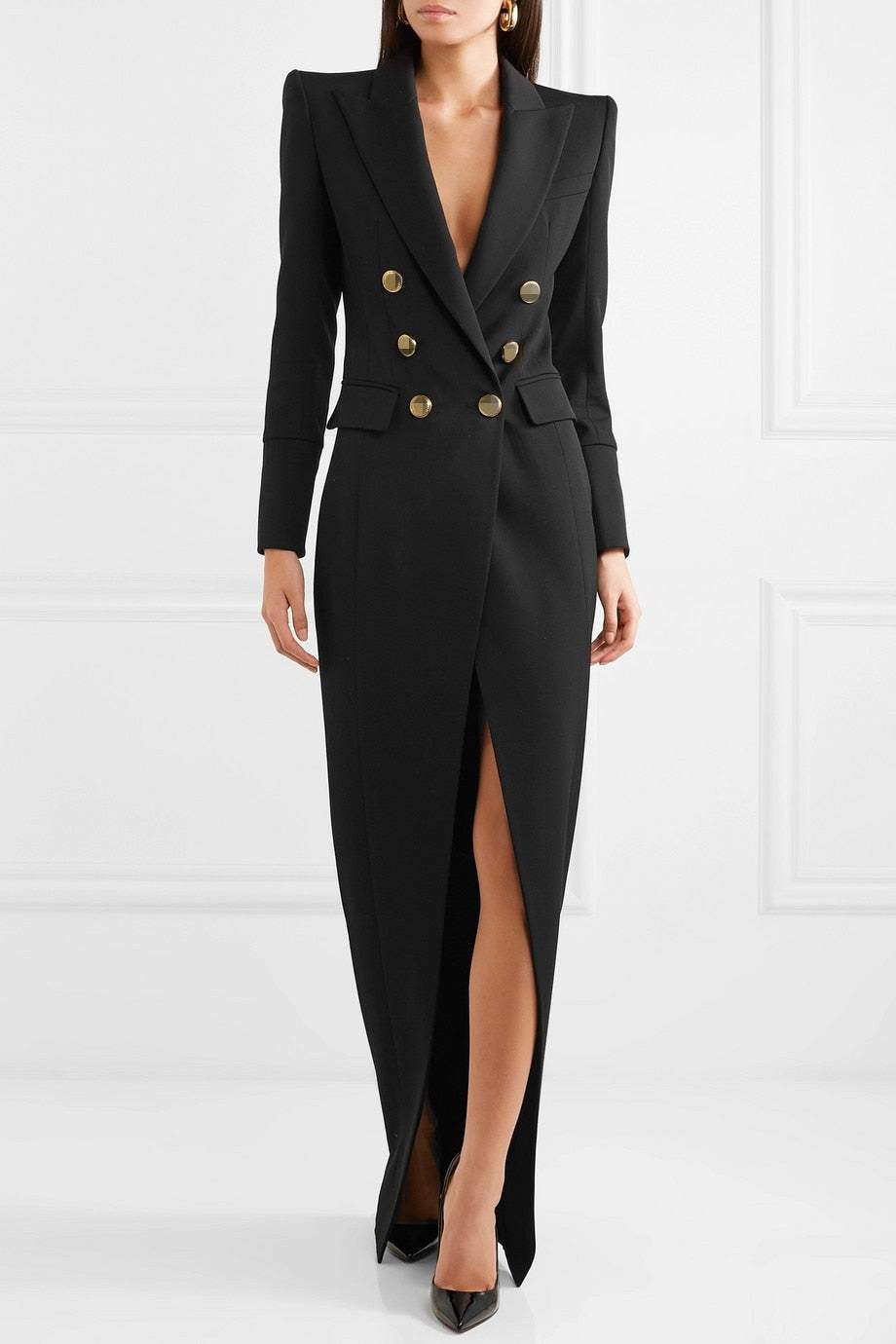 Vestito lungo blazer tuxedo Simona