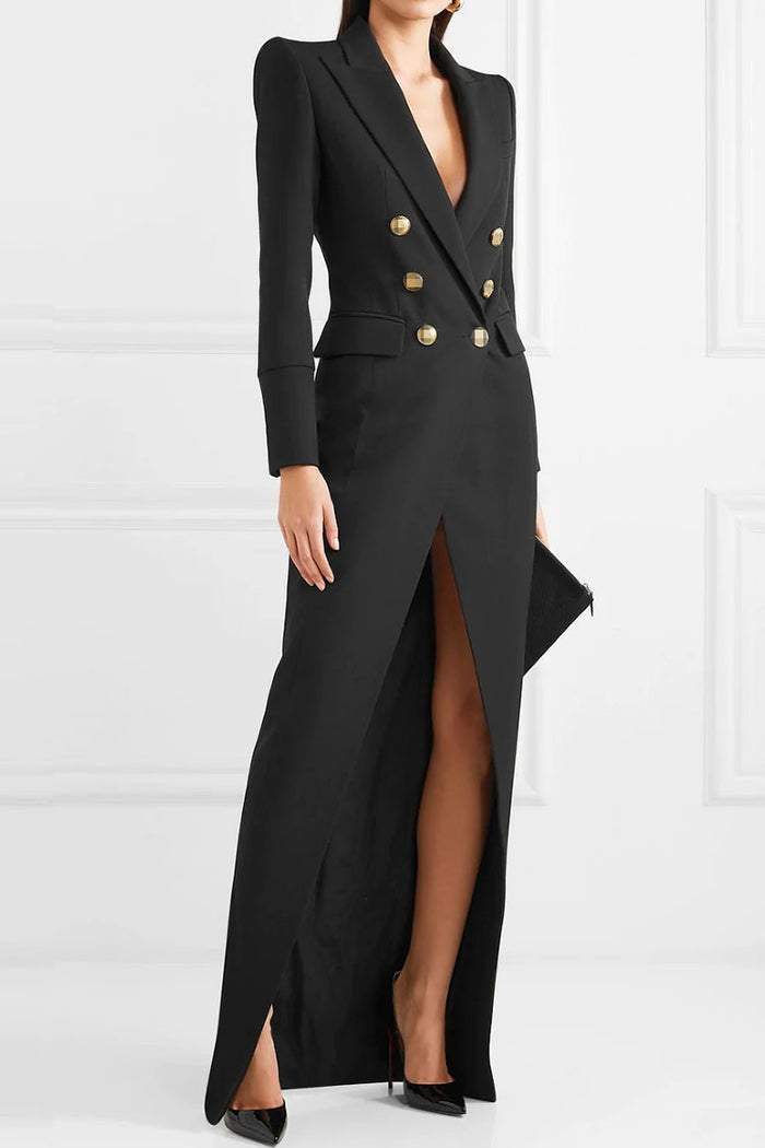 Vestito lungo blazer tuxedo Simona