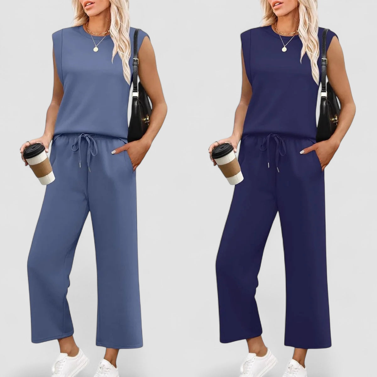 Ania - Set da donna a due pezzi – Morbido, Elegante e di Stile