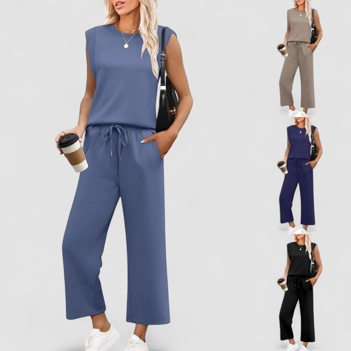 Ania - Set da donna a due pezzi – Morbido, Elegante e di Stile